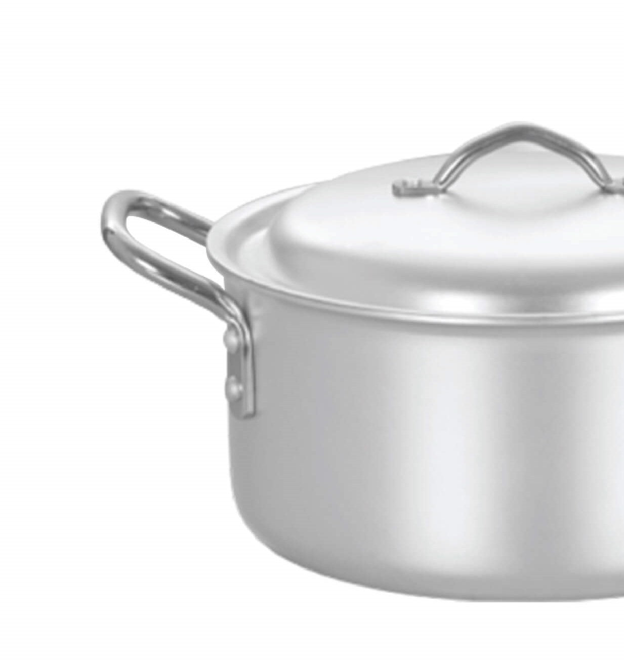Best Metal Finish Cooking Pan / Casserole 28 cm Aluminum Alloy Metal - best price in pakistan from best cookware brand - majestic chef cookware