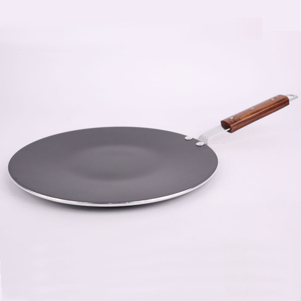 Best Non Stick Tawa / Paratha Pan - Fix Handle - 30 cm - Majestic Chef