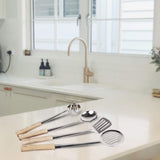 chef best quality stainless steel cooking spoons kitchenware cooking utensils serving spoons