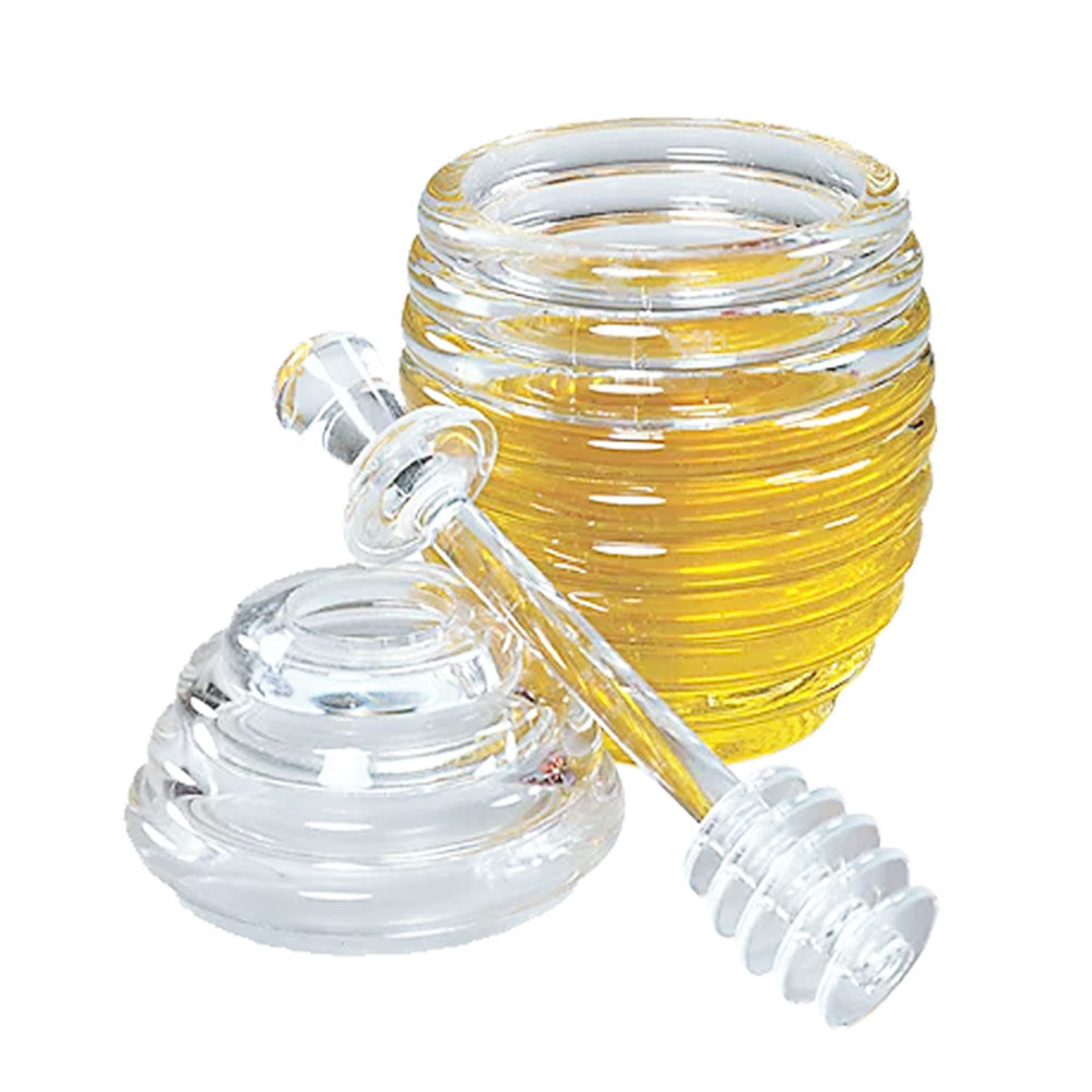 Chef Honey Pot Jar with Dipper and Lid