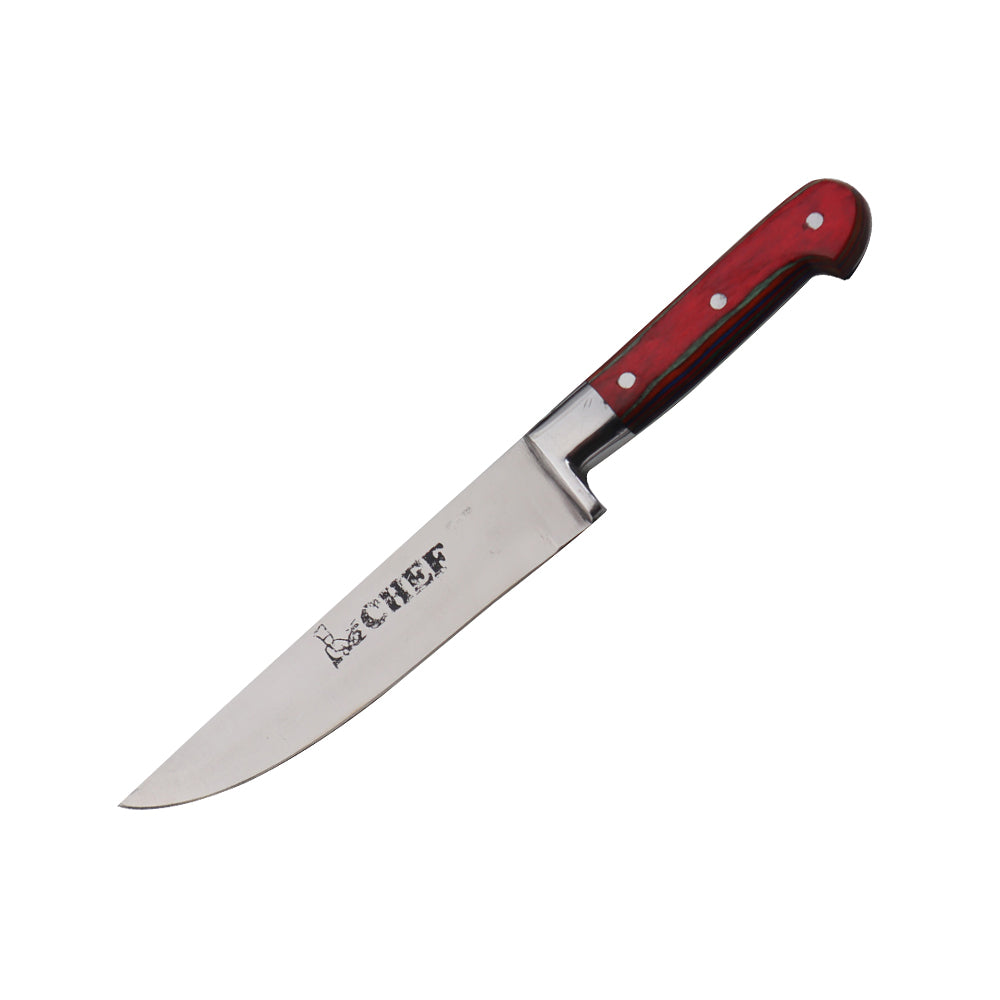 chef best quality stainless steel knife with color handle - majestic chef
