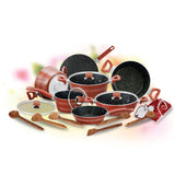 taper set 21 pcs marble coating cookware set / best non stick cookware brand in Pakistan