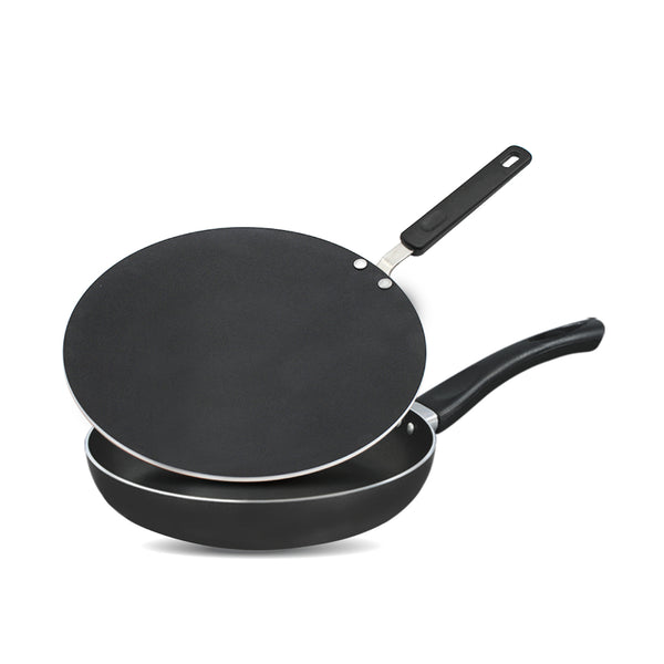Chef Best Non-Stick Round Frying Pan 26 cm (2MM) + Tawa / Roti Maker 30 cm